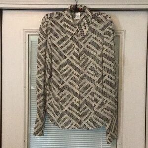 100% silk Anne Klein L/S blouse